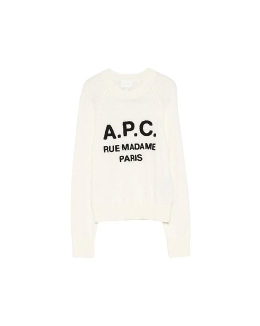 A.P.C. White Knitwear