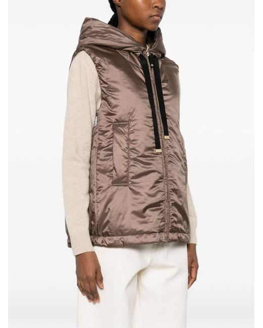 Max Mara Brown Down Vest