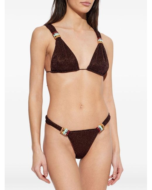Oseree White Bikini Lumiere Multi Ring