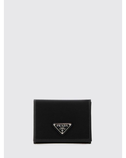 Prada White Re-Nylon Wallet With Logo for men