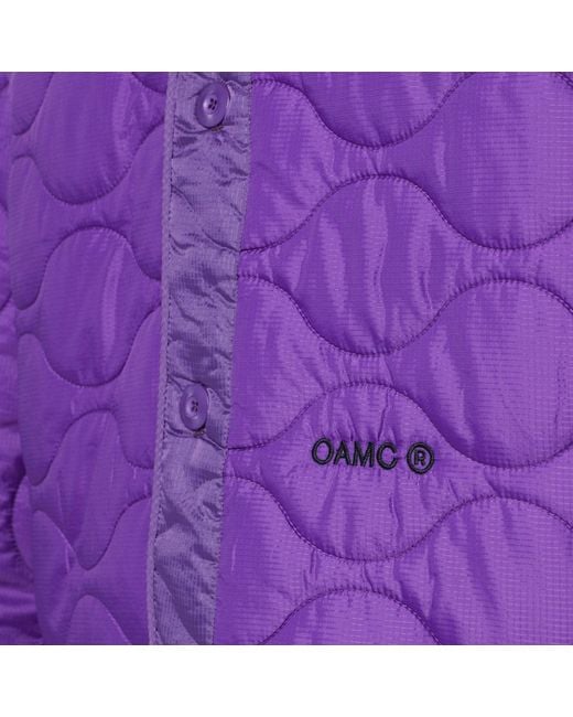 OAMC Purple Combat Liner Jacket for men