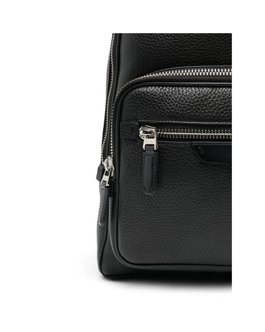 Santoni Black Backpacks for men