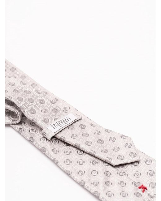 Brunello Cucinelli White Tie for men