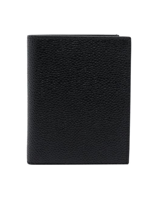 Thom Browne Black Bifold Wallet With Inner Logo for men