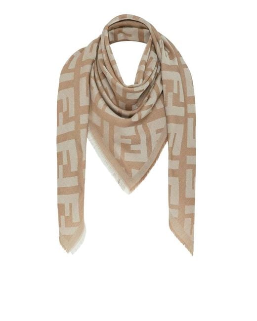 Fendi Natural Ff Shawl