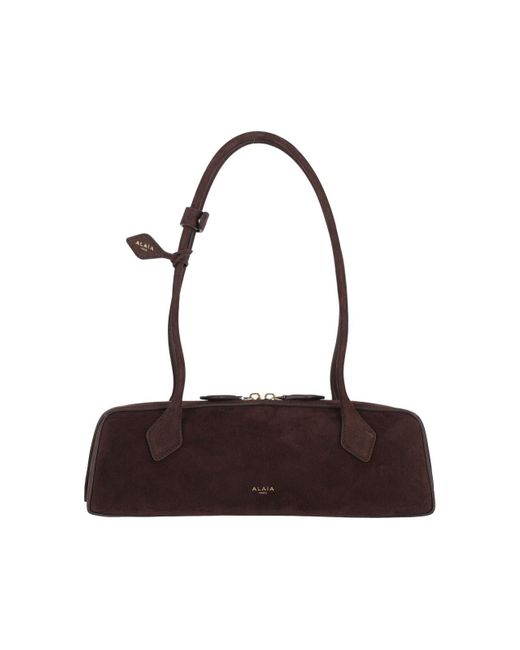 Alaïa White Alaã¯A Medium Shoulder Bag "Le Teckel"