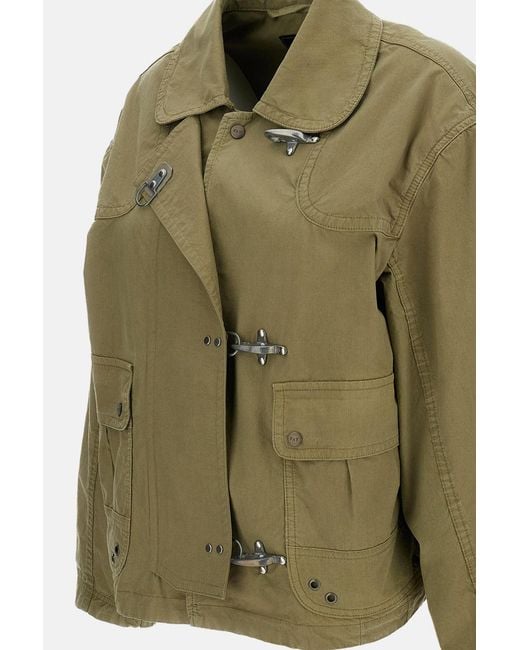 Fay Green 3 Ganci Cotton Canvas Jacket