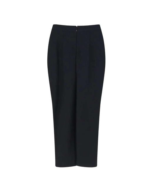 Givenchy Black Draped Skirt