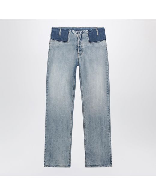 Maison Margiela Blue Patchwork Jeans for men