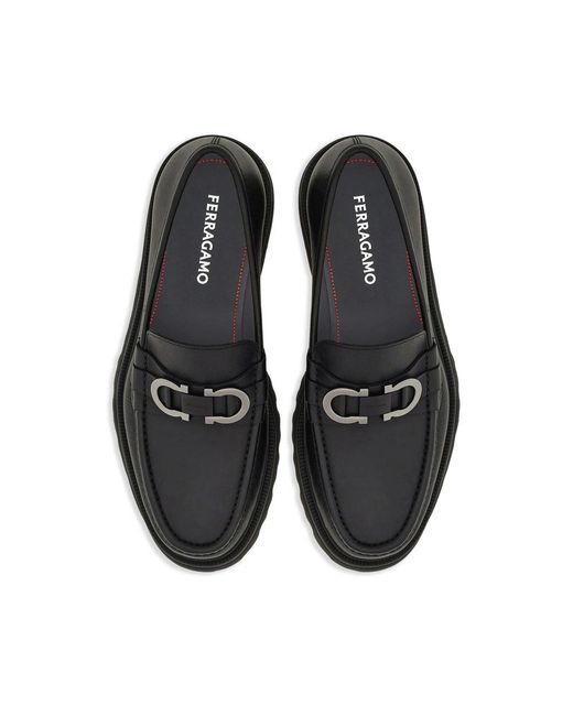 Ferragamo Black Loafers for men