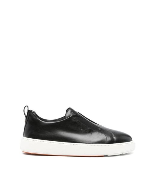 Santoni Black Sneakers for men