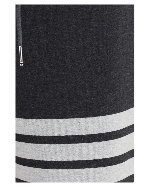 Thom Browne Black Loopback-Bar Track Pants for men