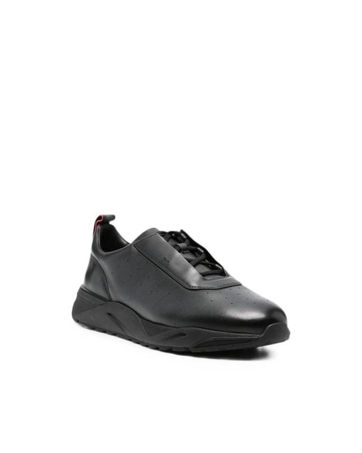 Santoni Black Trainers for men