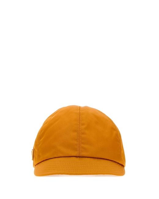Prada Orange Re-Nylon Baseball Cap