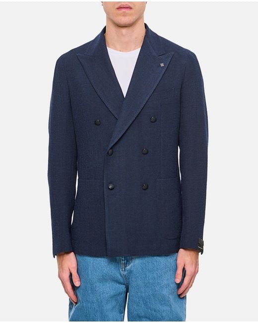 Tagliatore Blue Jacket for men