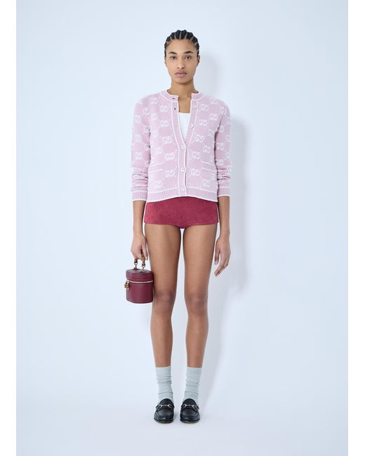 Gucci Blue Suede Mini Shorts