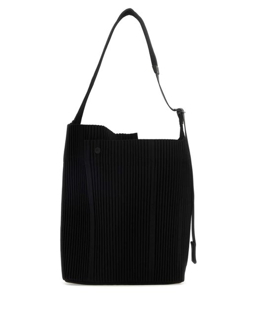Homme Plissé Issey Miyake Black Homme Plisse' Issey Miyake Fabric Shoulder Bag for men