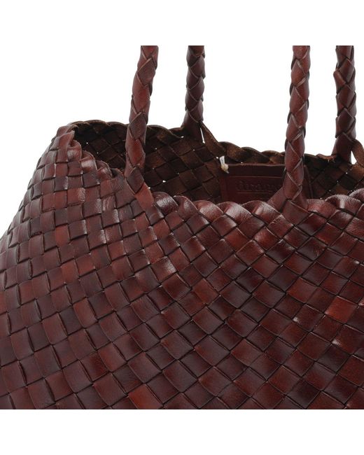 Dragon Diffusion Brown Small Santa Croce Handbag