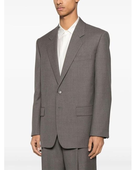 Saint Laurent Gray Wool Chinã¨ Jacket for men
