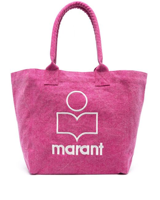 Isabel Marant Pink Yenky Small Cotton Tote