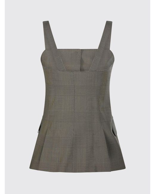 Max Mara Green Prince Of Wales Virgin Wool Single-Breasted Slim Fit Waistcoat