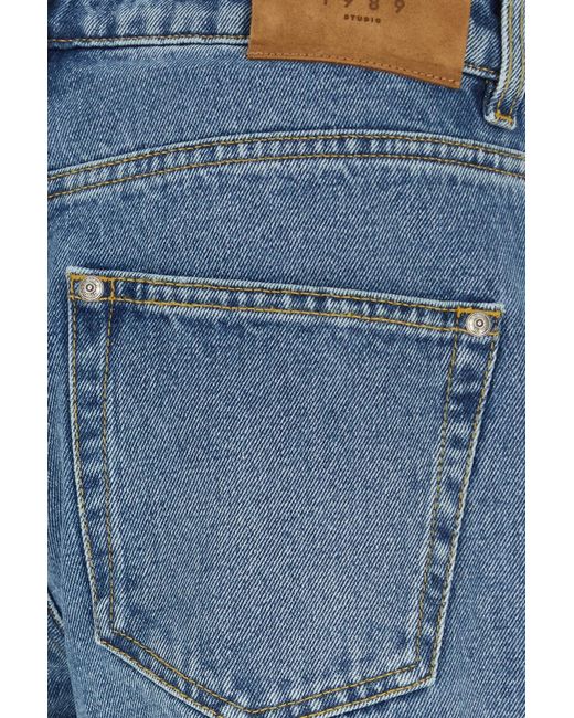 1989 STUDIO Blue Regular Denim Pants for men