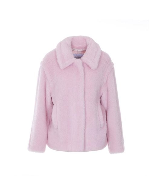 Max Mara Purple Mxmfuggito Heavy Jacket