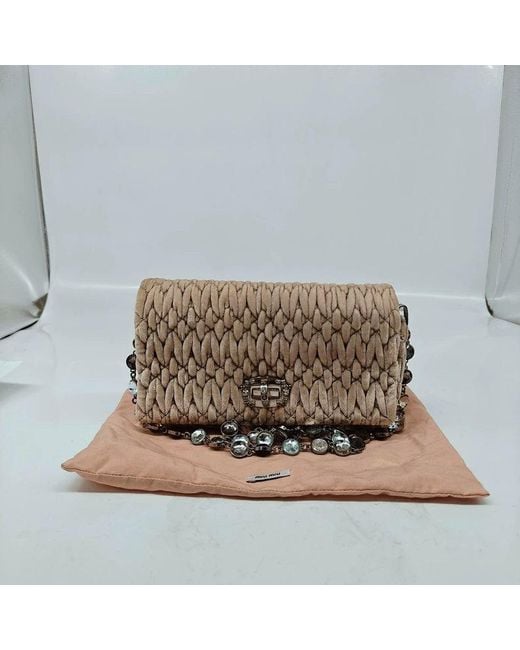 Miu Miu Metallic Pre-Loved Bag Very Good Condition