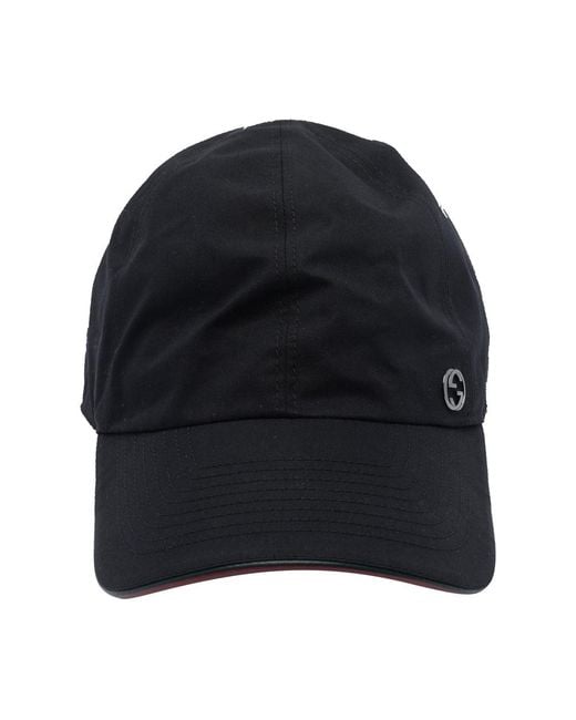 Gucci Black Double G Baseball Cap for men
