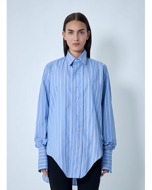 Maison Margiela Blue Button-Down Shirt
