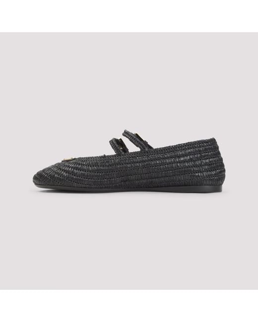Prada Black Ballerinas