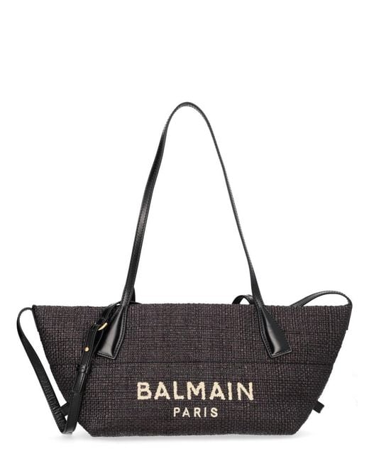 Balmain Black Small "track" Bag