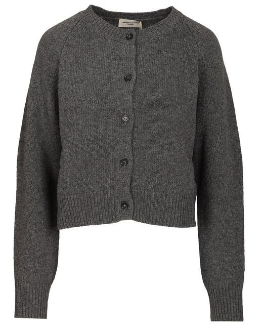 Weekend by Maxmara Gray Button-Down Cardigan