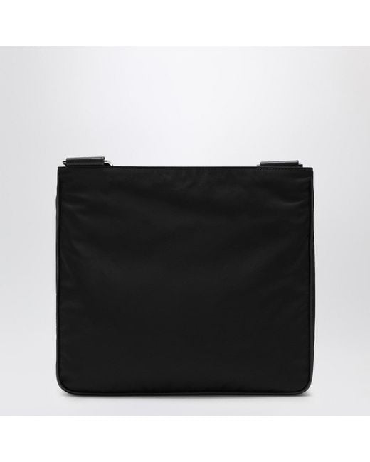 Prada Black Re-Nylon Messenger Handbag for men