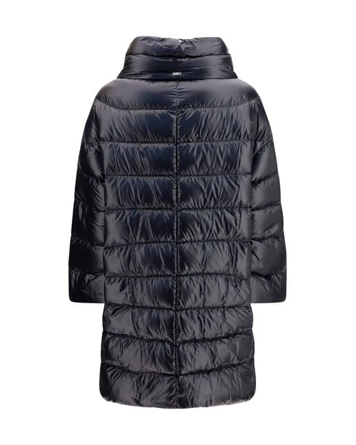 Herno Blue Midi Down Jacket