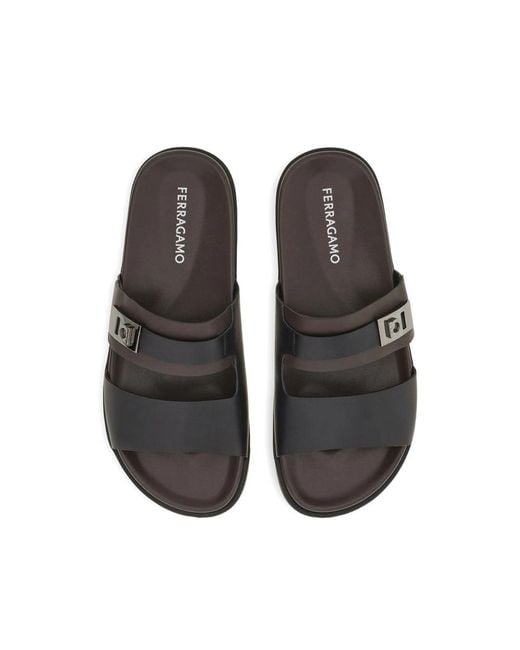 Ferragamo Black Sandals for men