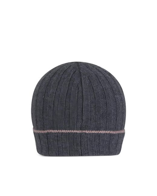Brunello Cucinelli Blue Hats for men