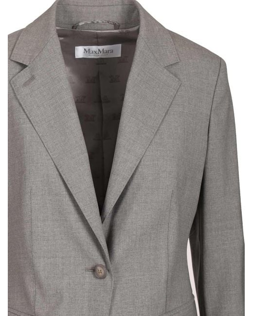 Max Mara Gray Wool Blazer
