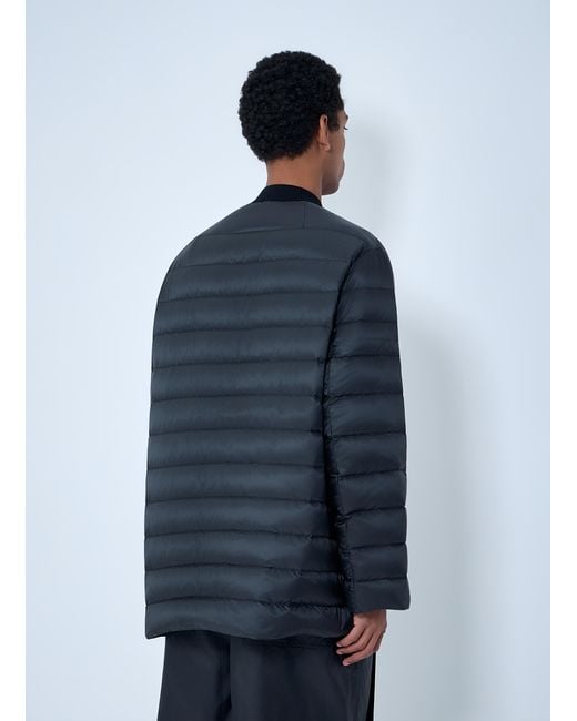 Moncler Blue Rick Owens Flight Parka Bomber Jacket
