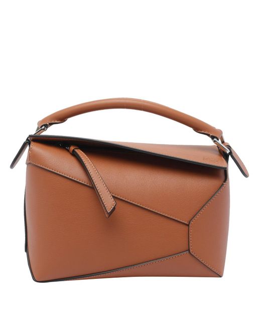 Loewe Brown Small Puzzle Edge Handbag