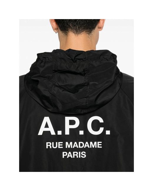 A.P.C. Black Coats for men