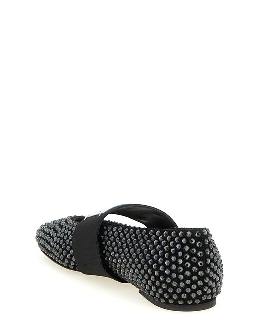 Givenchy Black Sliced Square Ballet Flats