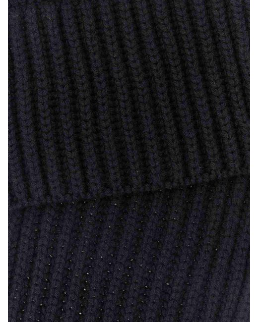 Gucci Blue Wool And Cashmere Scarf