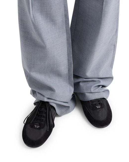 Prada Black Collapse Sneakers for men