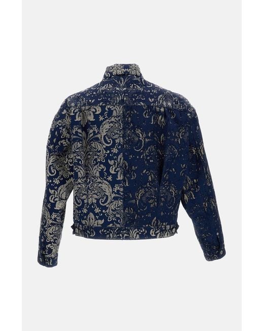 Junya Watanabe Blue X Levi's Damask Tracker Jacket for men