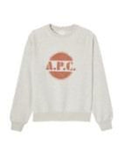 A.P.C. White Sweatshirt Luis for men