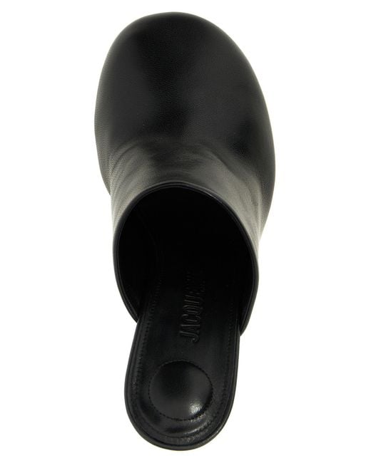 Jacquemus Black Heeled Mules