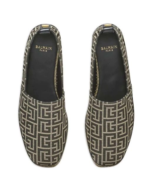 Balmain Multicolor Espadrilles With Monogram Jacquard for men