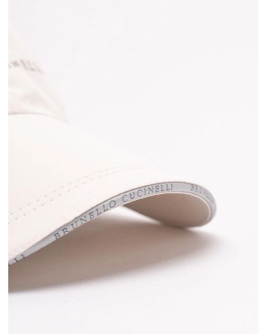 Brunello Cucinelli White Cap for men
