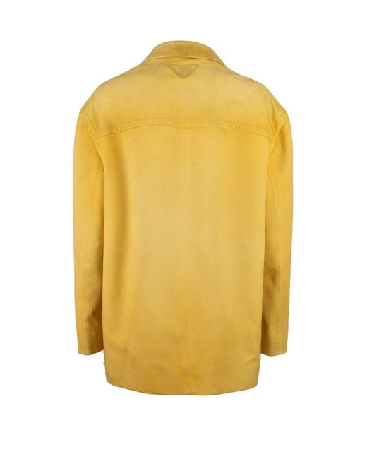 Prada Yellow Clothing Jackets for men
